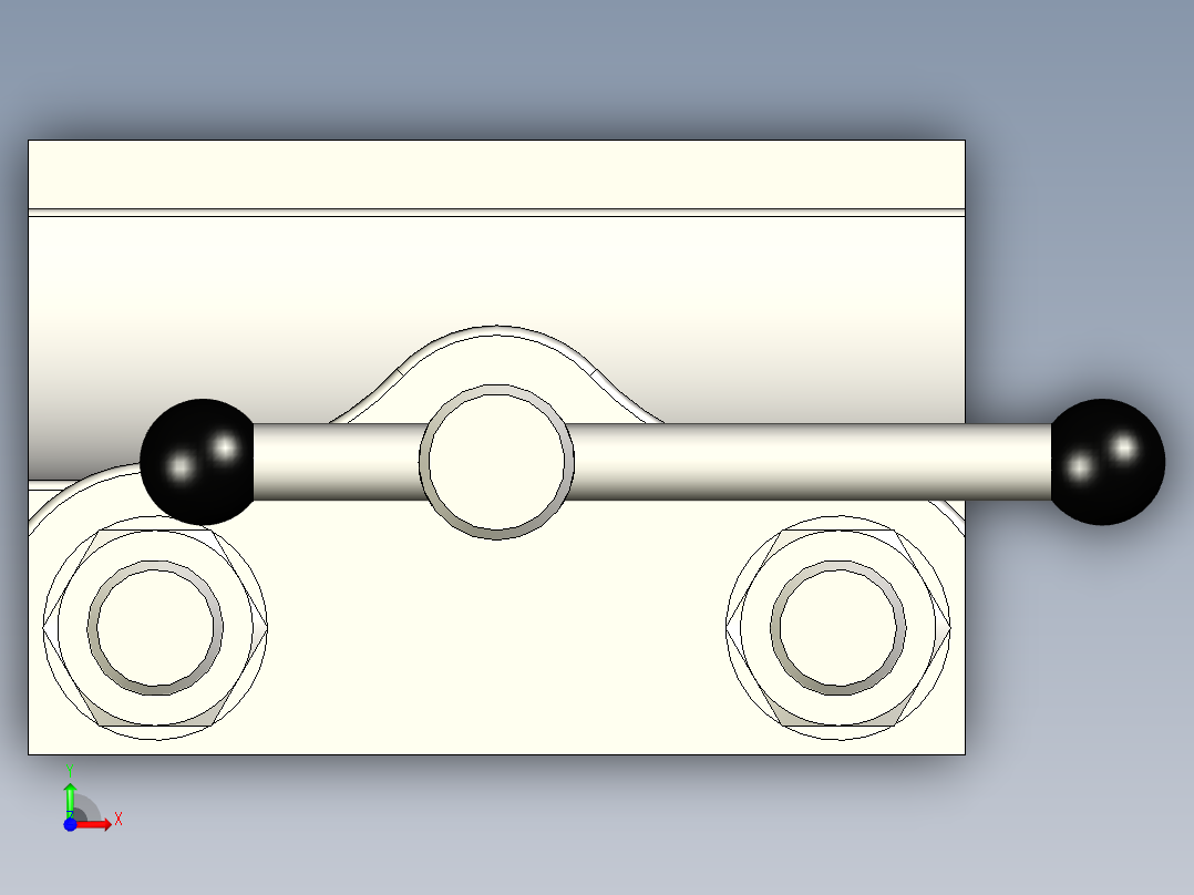 钻床平虎钳前视图