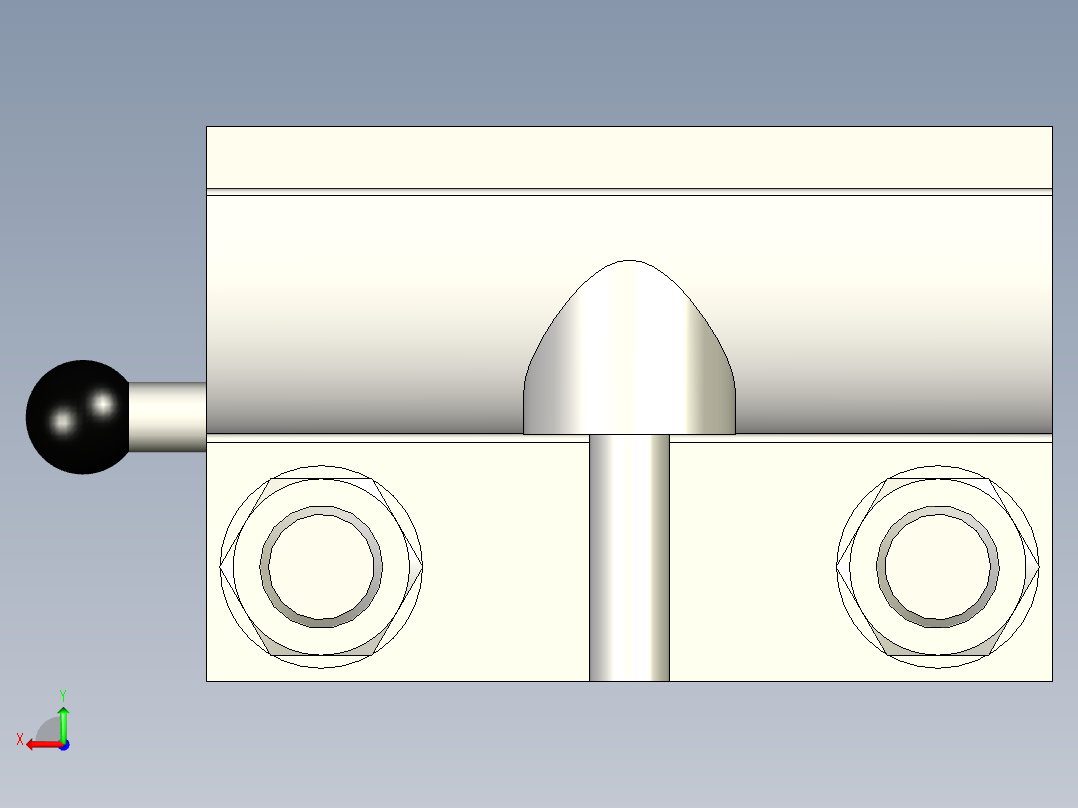 钻床平虎钳后视图