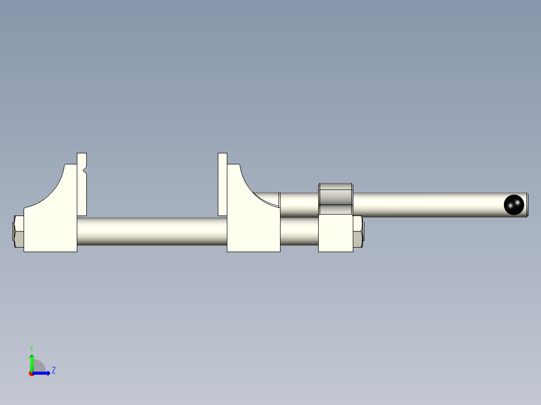 钻床平虎钳左视图