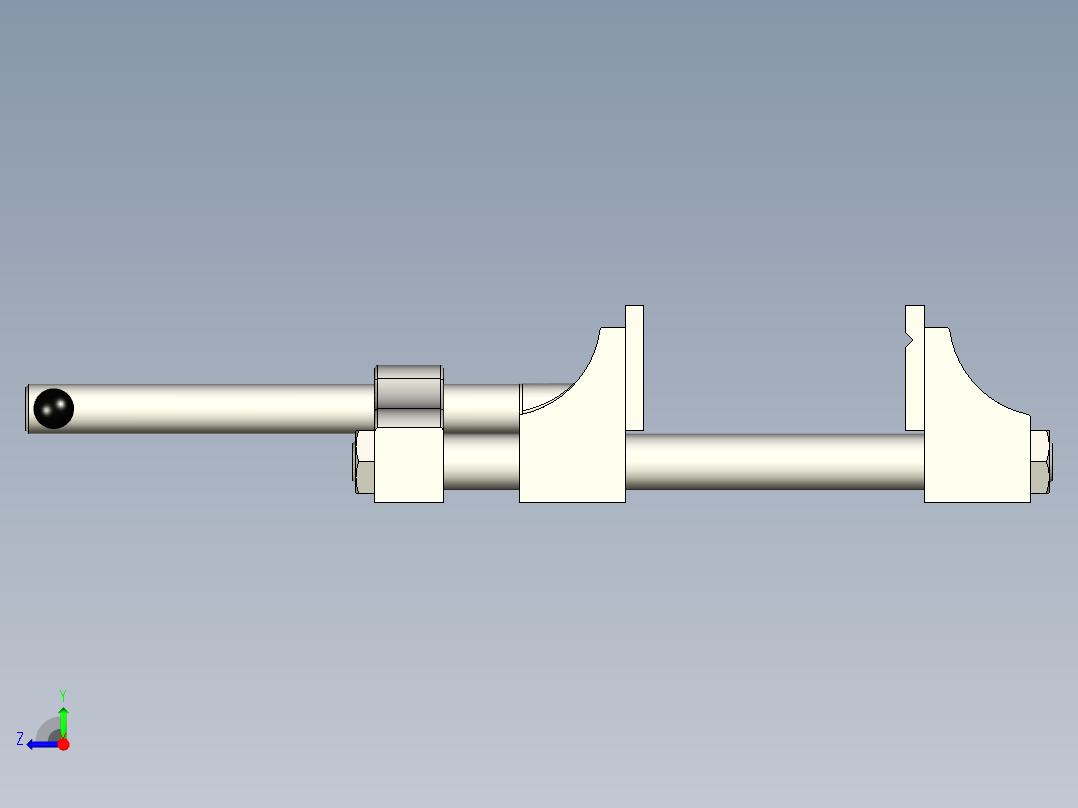 钻床平虎钳右视图