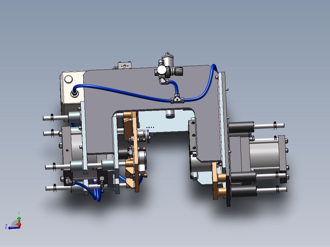 气动冲压装配结构sw18可编辑