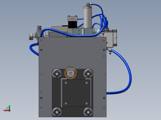 气动冲压装配结构sw18可编辑后视缩略图