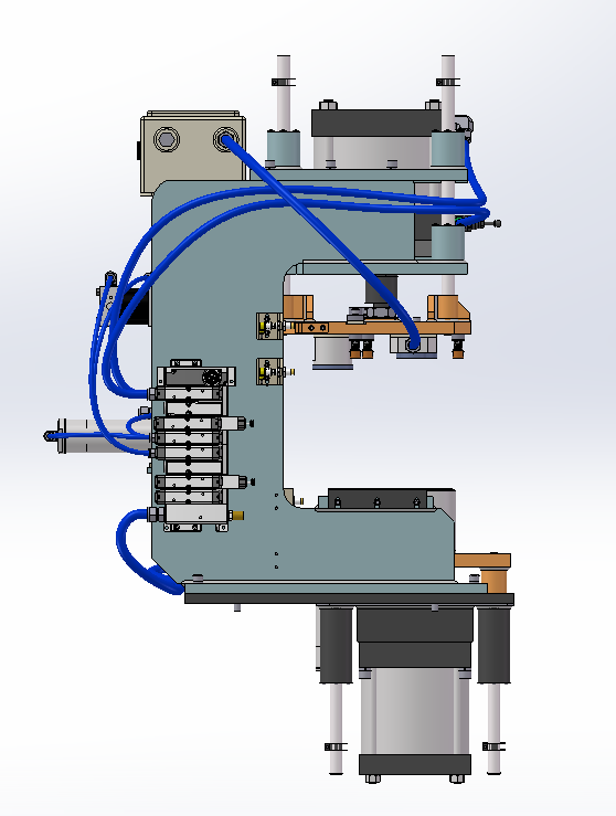 气动冲压装配结构sw18可编辑