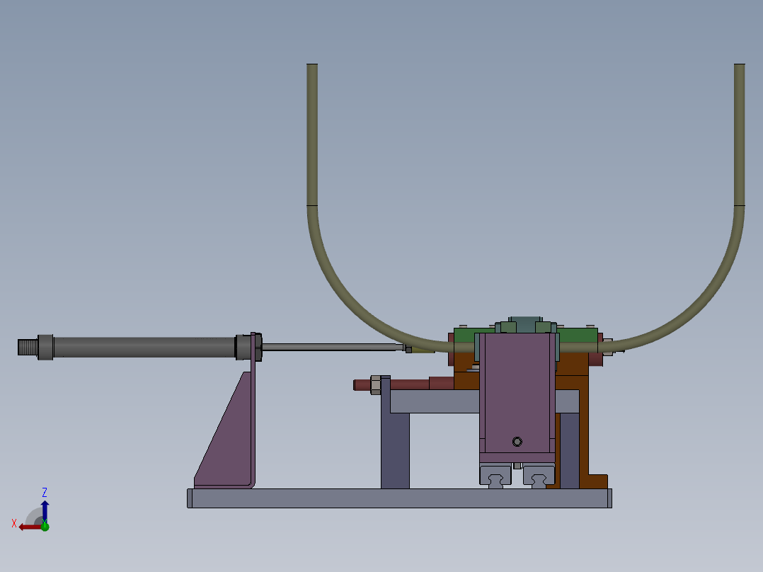 转子卡簧自动组装Solidworks设计后视图