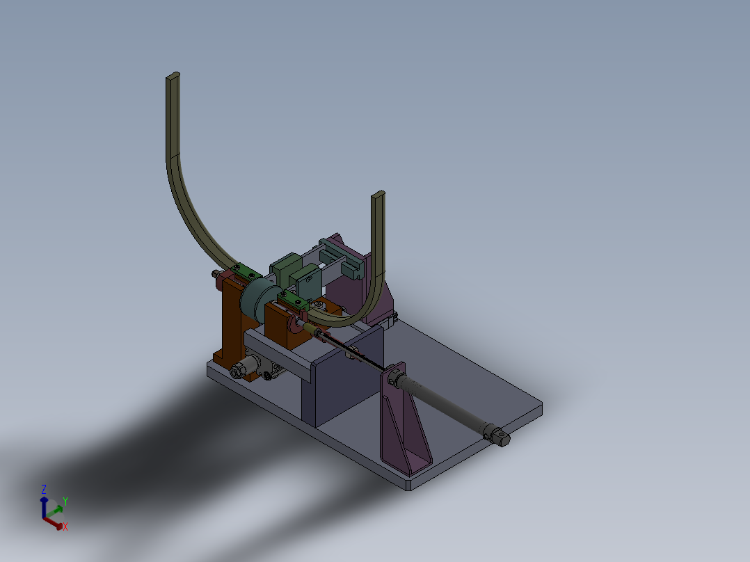 转子卡簧自动组装Solidworks设计正等轴测图