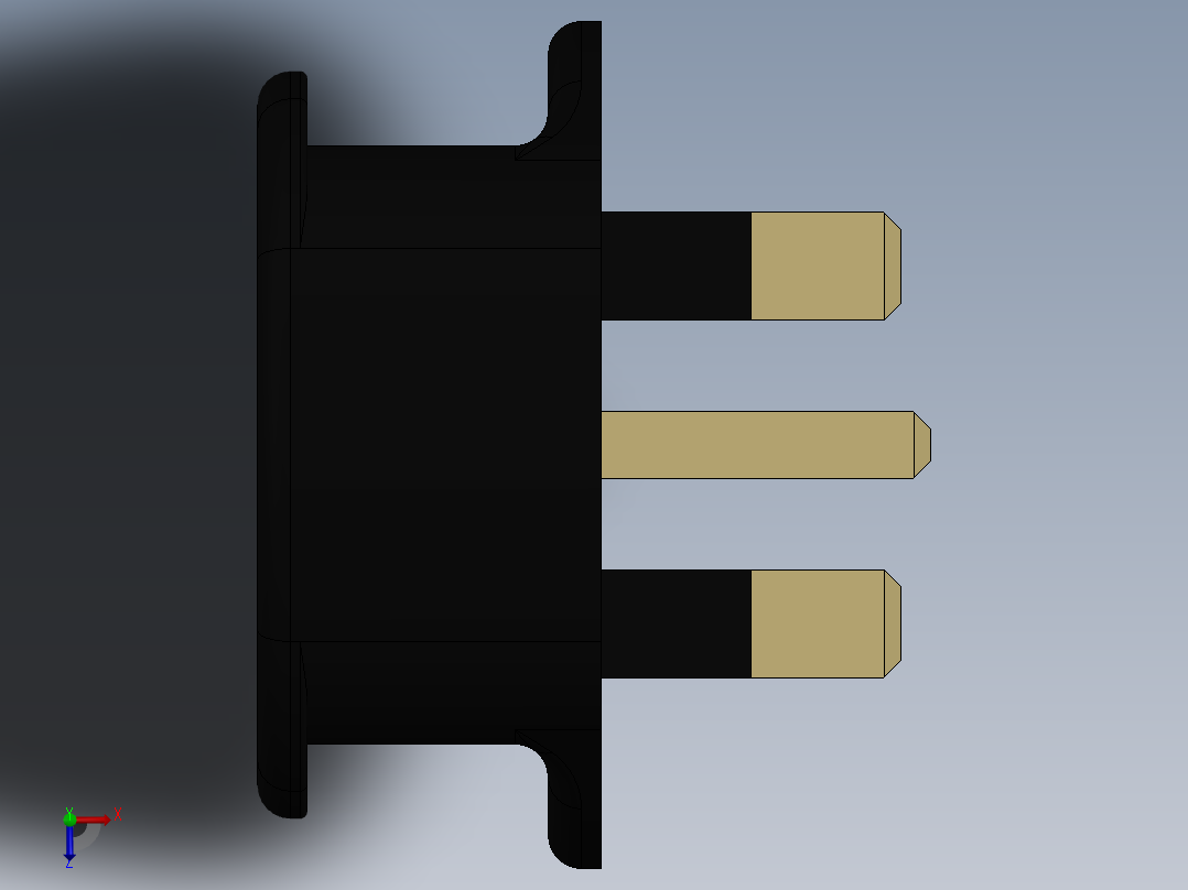 插头SW2015俯视图