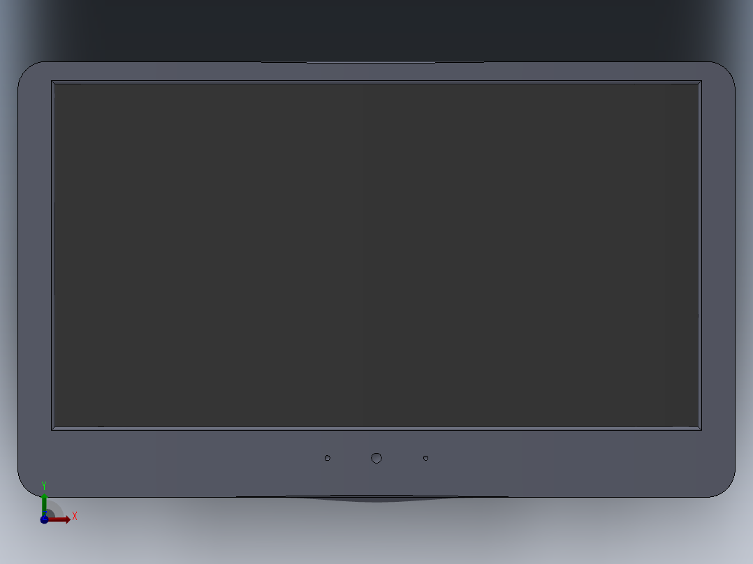 电视机建模前视图