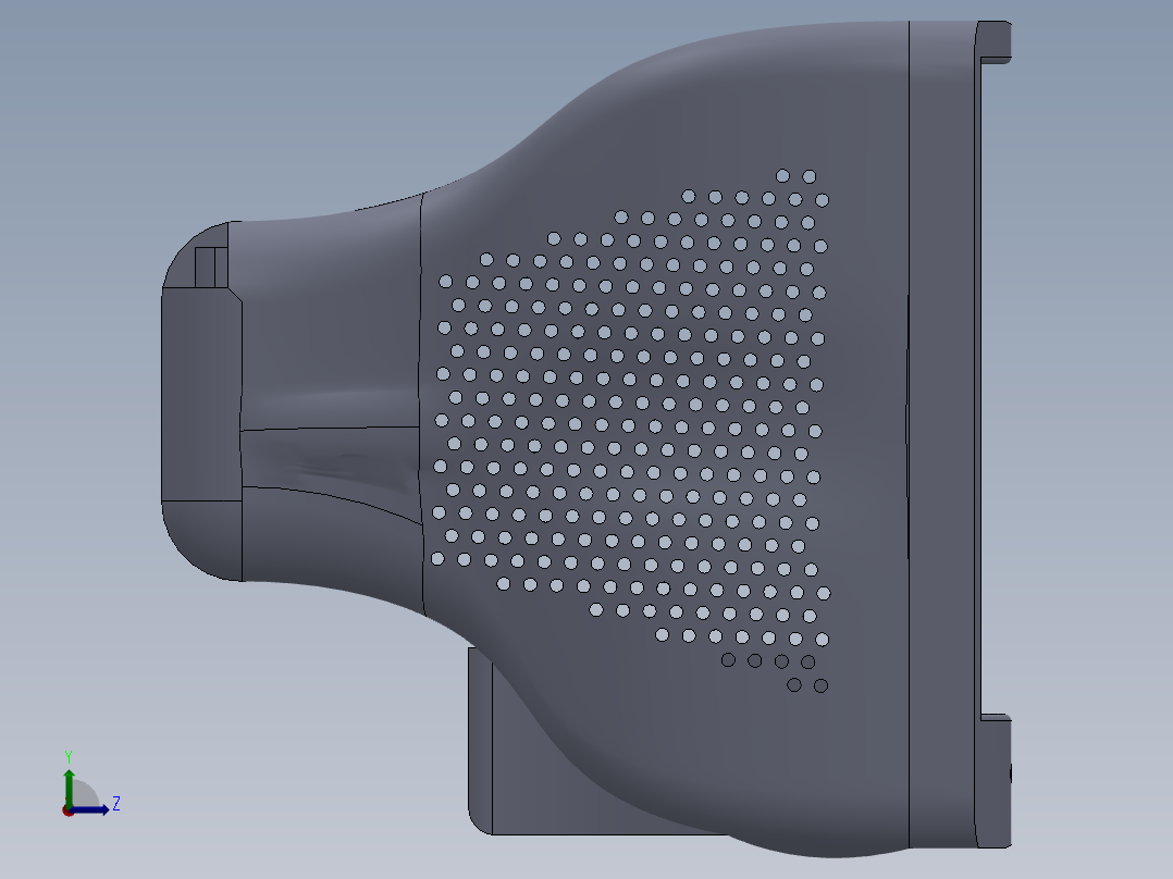 电视机建模左视图