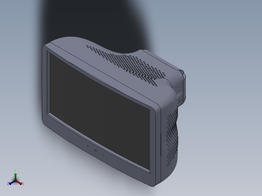 电视机建模正等轴测缩略图