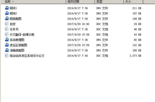 组合钻床液压系统设计【6张CAD图纸【优秀】包含CAD图纸和说明缩略图