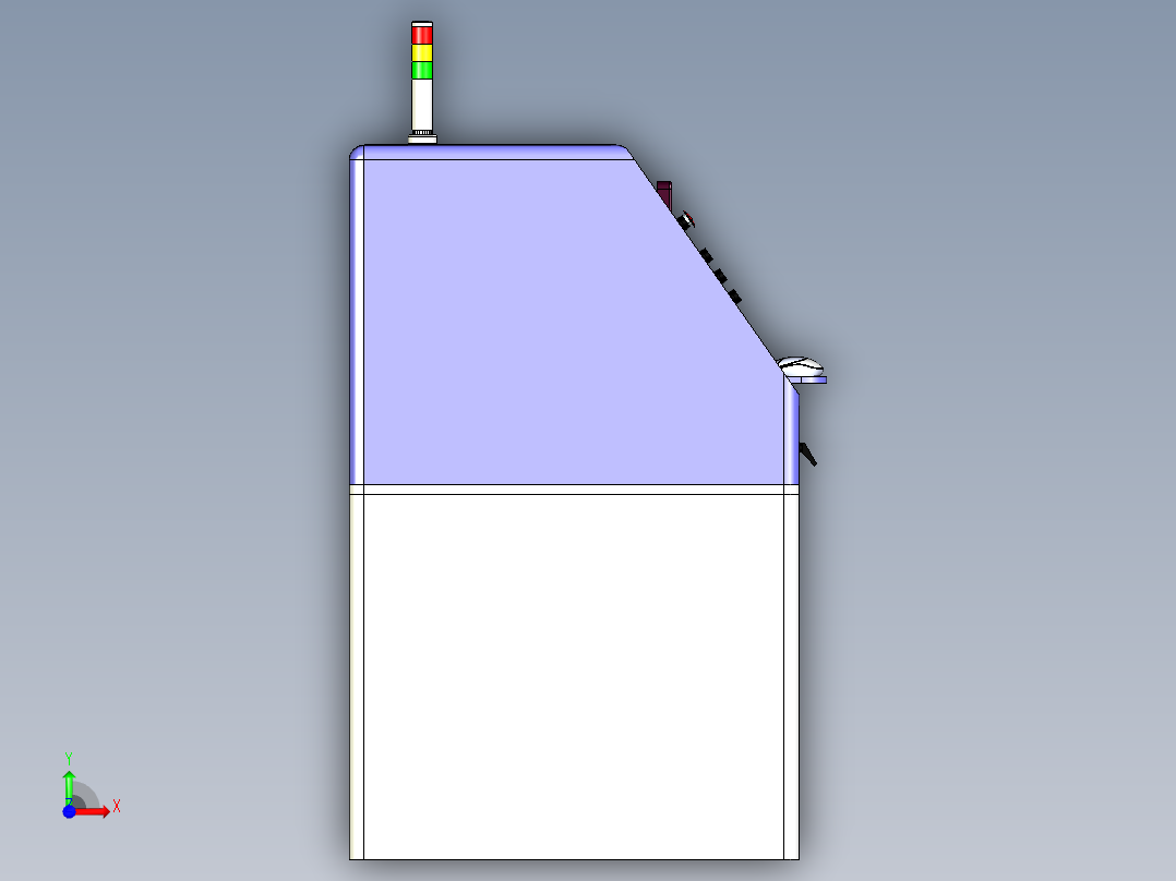 自动磨削机前视图