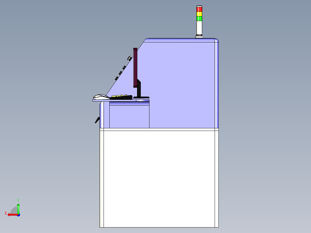自动磨削机后视图