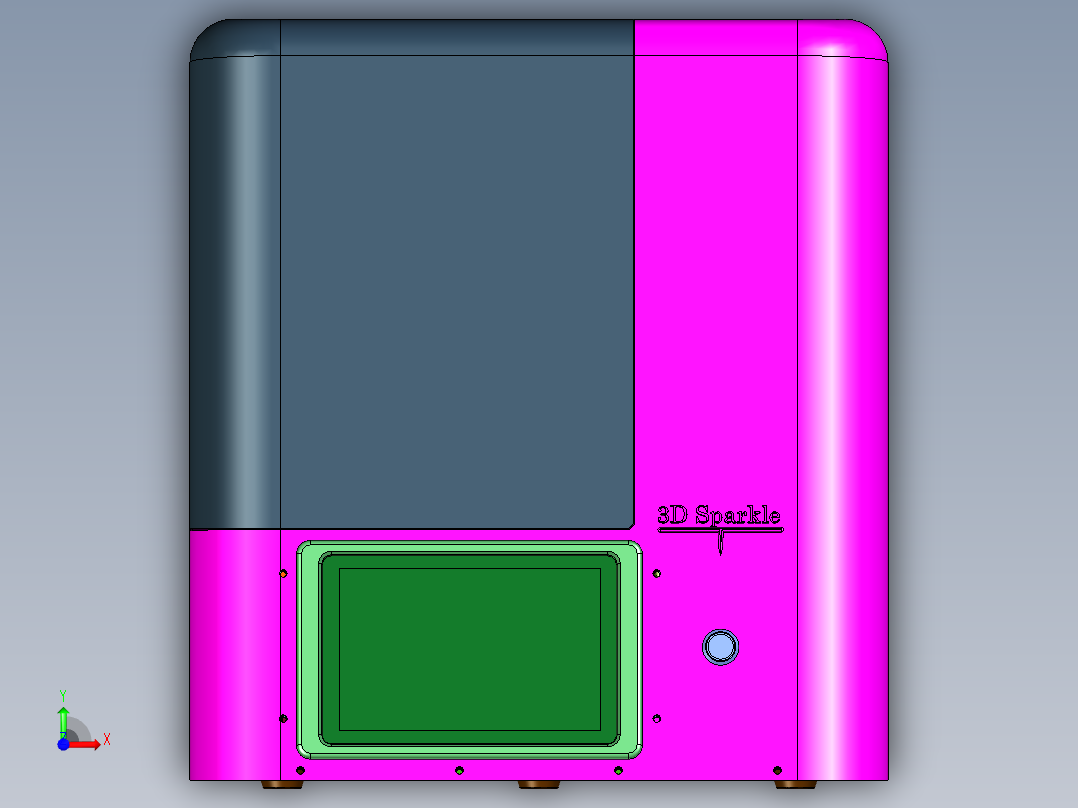 光敏树脂工业级精密光固化打印机前视图