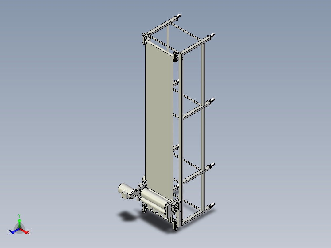 纸张上色机正等轴测图