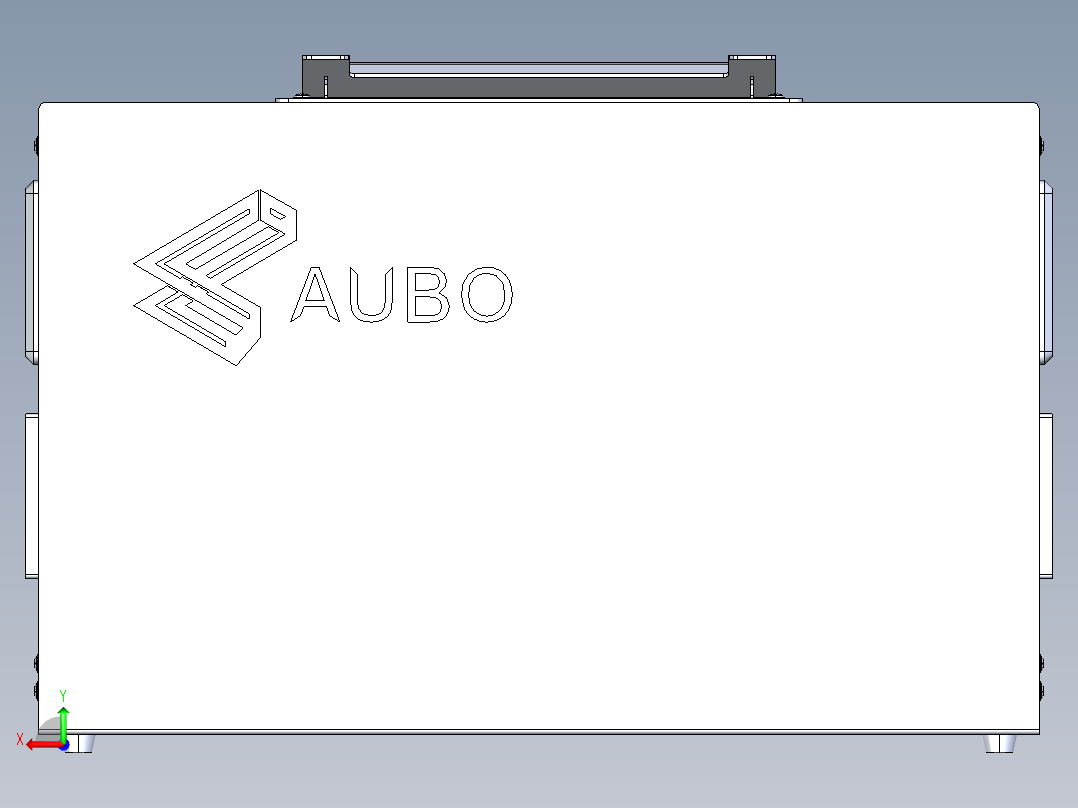 遨博AUBO i5六轴协作机器人三维模型资料后视图