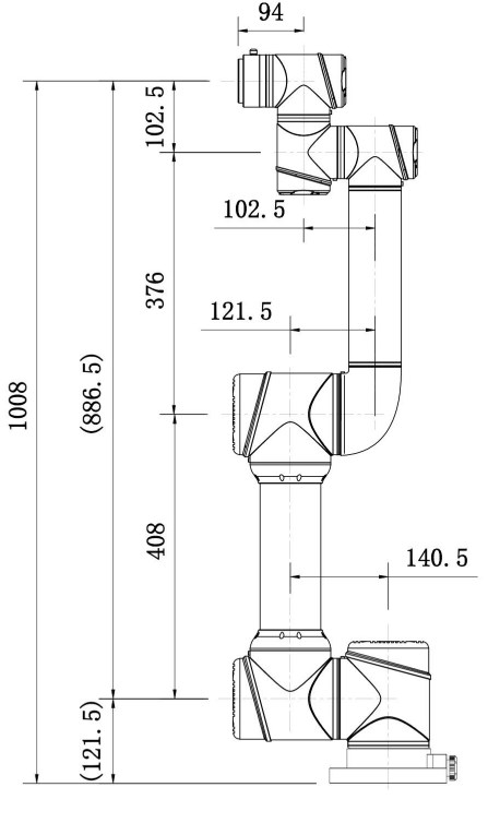 遨博AUBO i5六轴协作机器人三维模型资料