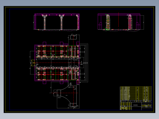 三层堆垛式立体车库全套cad图