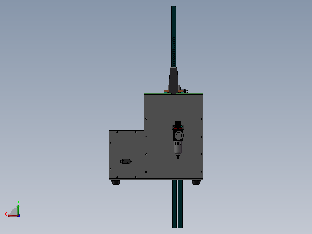 网络滤波器设备电子元件整脚机后视图