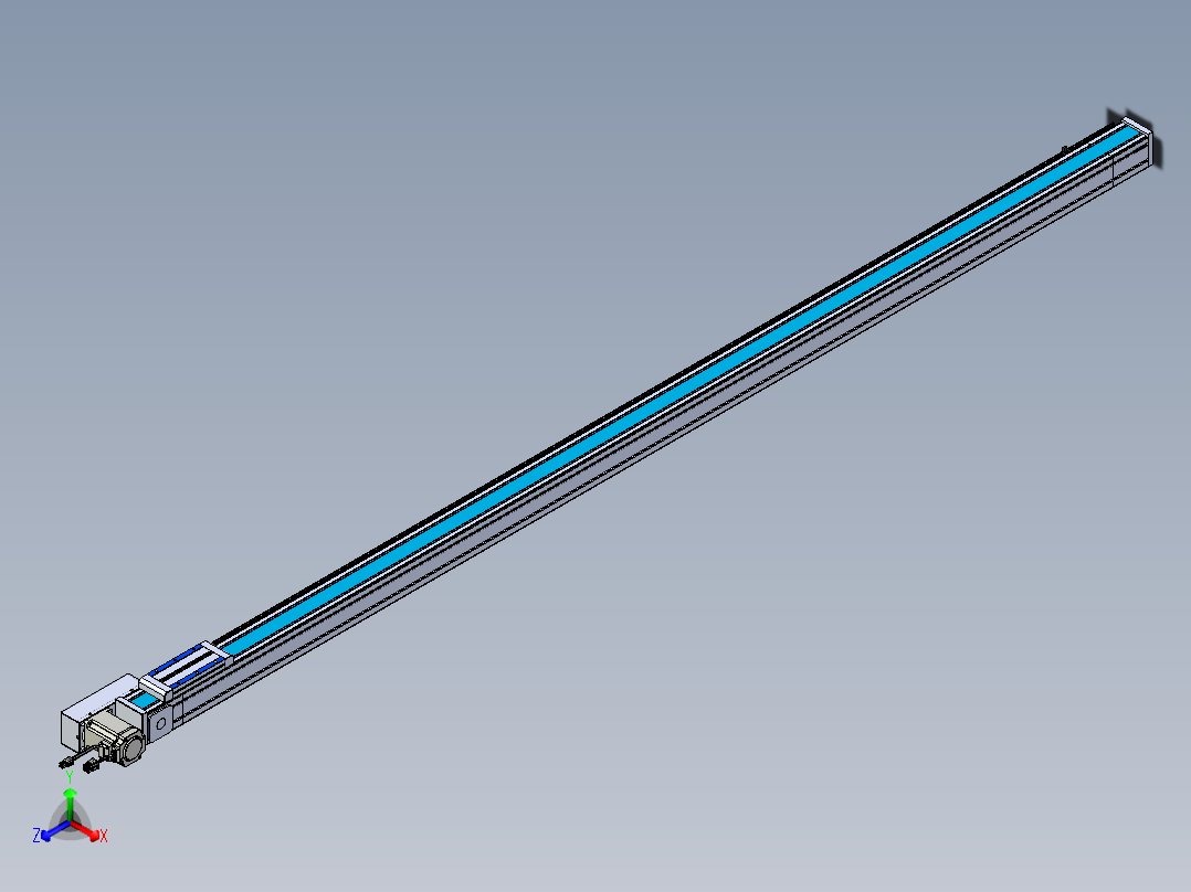 威洛博LB.GB同步带传动--欧规系列LB6A-L65-S2150-BR主视图