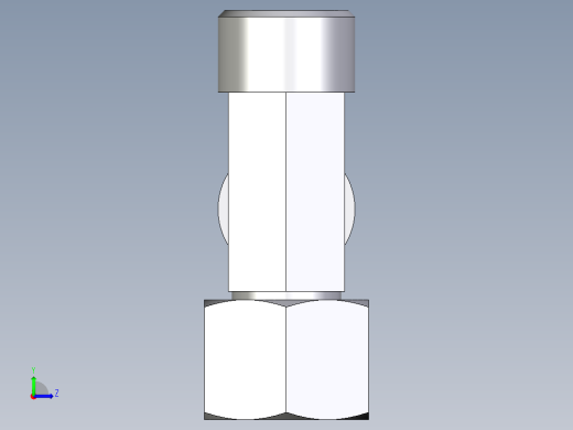 卡套式工业通用硬管接头EO_Swivel_nut_run_tee_EL12SOMD71左视缩略图