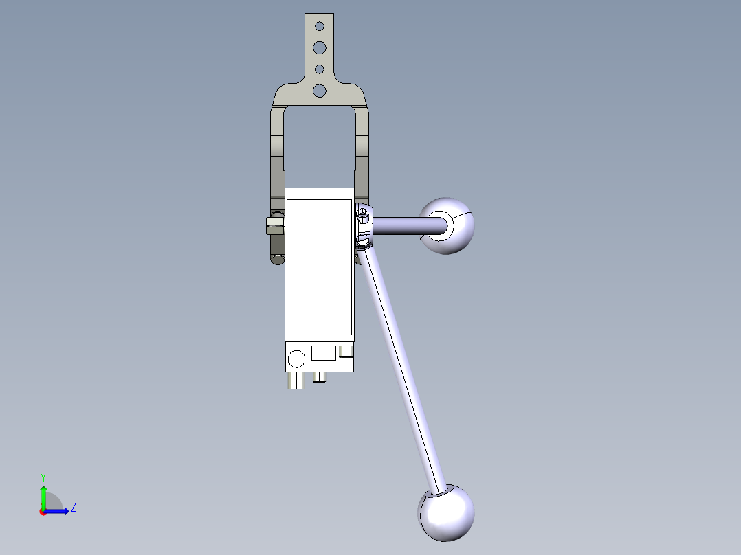 德克斯TUNKERS气缸数模V50.1 Z A10 T12 5~44_GRAD左视图