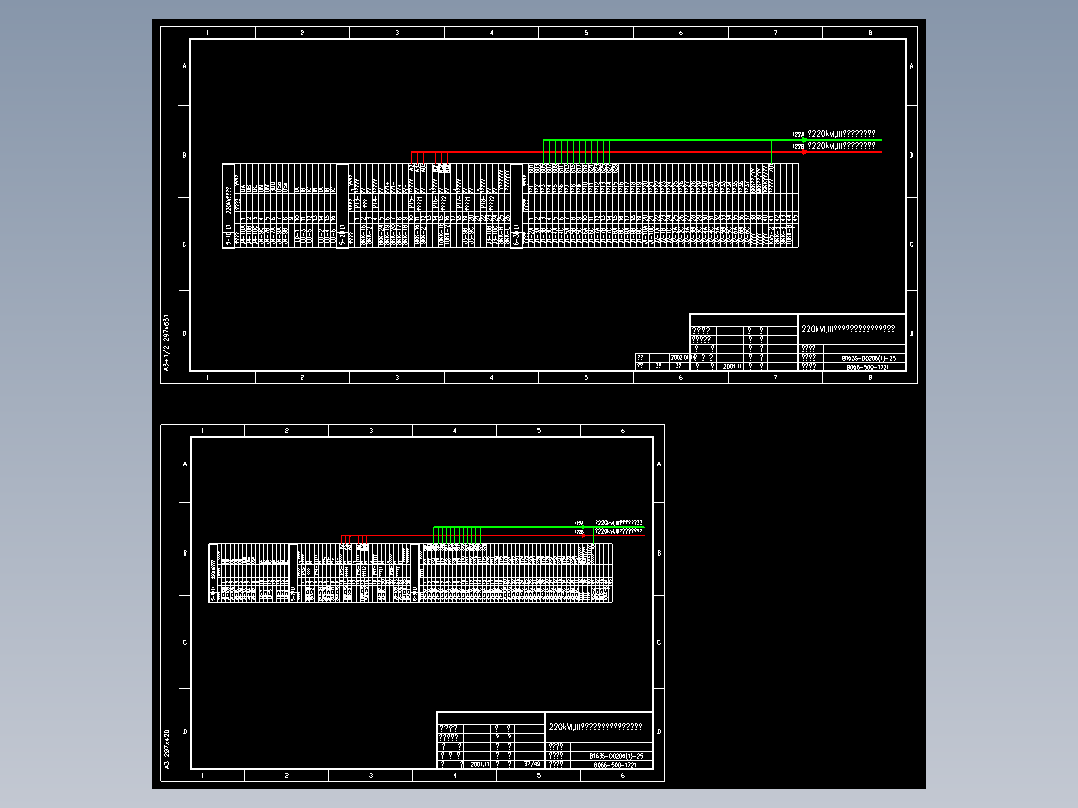 220kVI,III分段隔离开关在监控柜上的端子排(B066-500-1721)