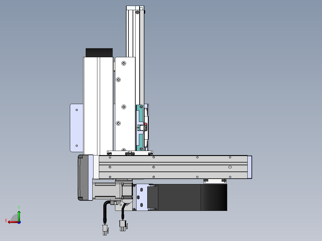 内嵌直交机械手XYG系列XYG210-A3后视图