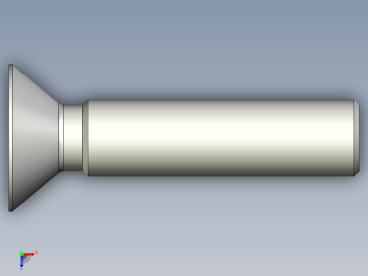 沉头螺钉-Screw_-M22-L100_79-42-4x4-40_-Countersunk_head.stp俯视缩略图