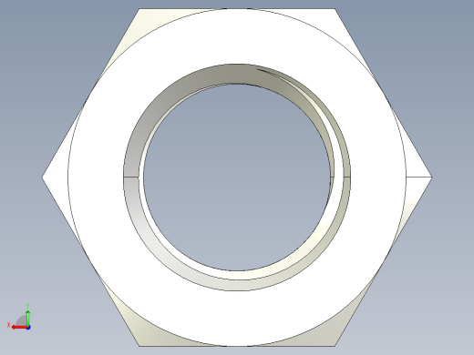 DIN 934 螺母-M30 Nut.STEP后视缩略图