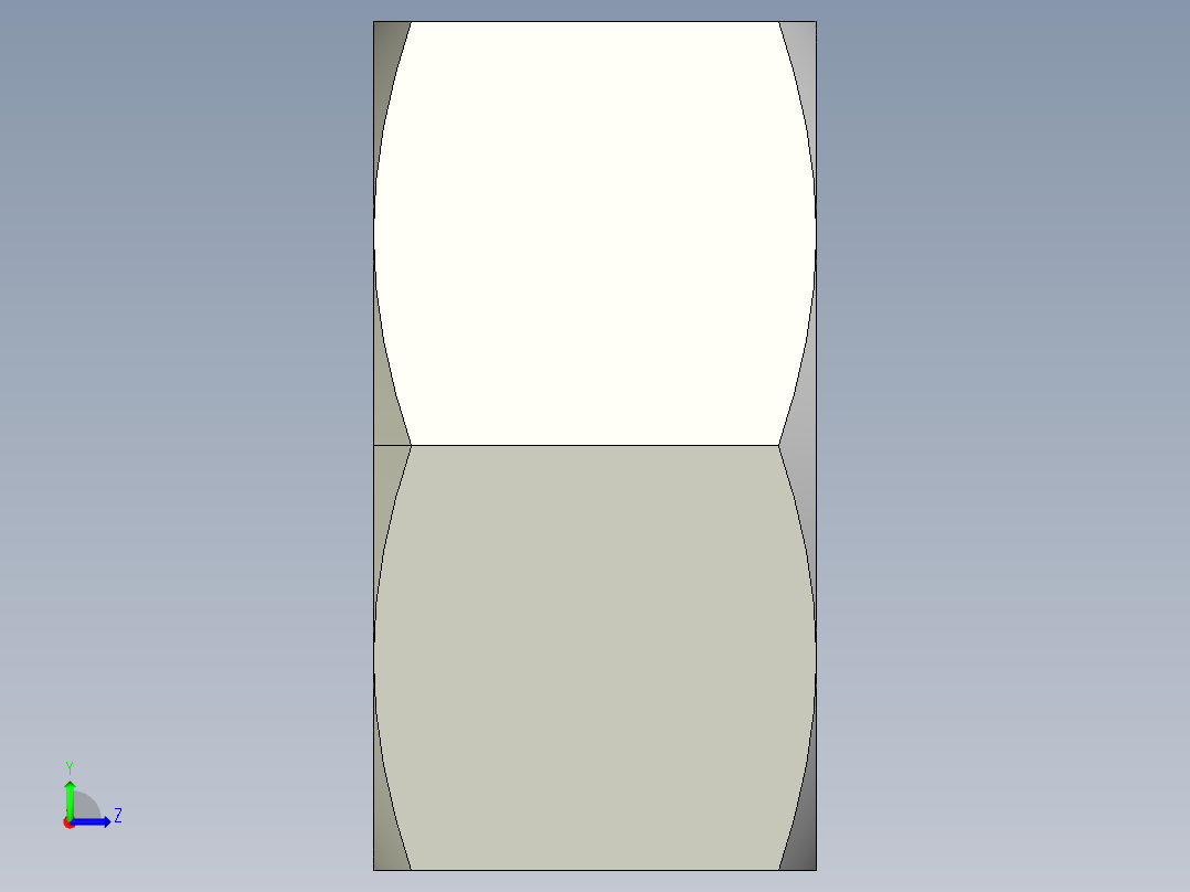 DIN 934 螺母-M30 Nut.STEP左视图