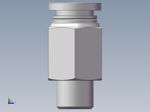 螺纹直通APC8-01（1分8厘）左视缩略图