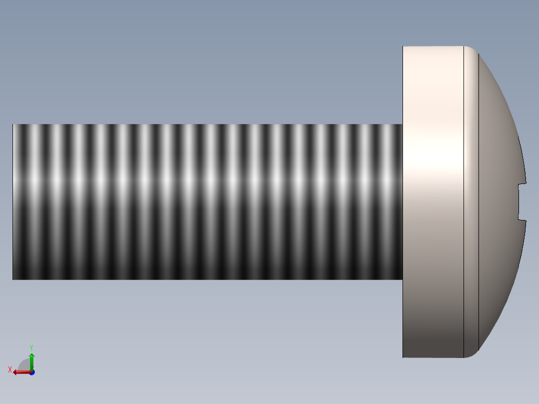 螺丝 M2 x 十字盘头-M2 x 5 Screw head.SLDPRT后视图
