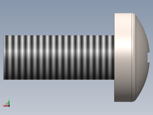 螺丝 M2 x 十字盘头-M2 x 5 Screw head.SLDPRT后视缩略图