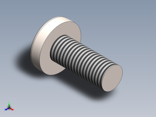 螺丝 M2 x 十字盘头-M2 x 5 Screw head.SLDPRT正等轴测缩略图