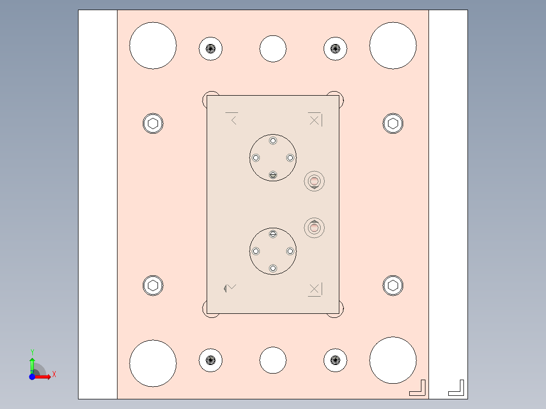 电风扇旋钮注塑模具设计前视图