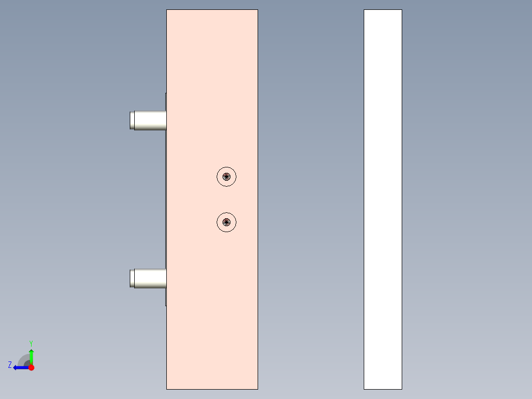 电风扇旋钮注塑模具设计右视图