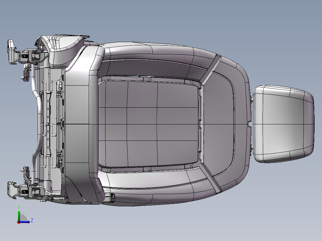 汽车座椅，汽车内饰件==490227==50左视图