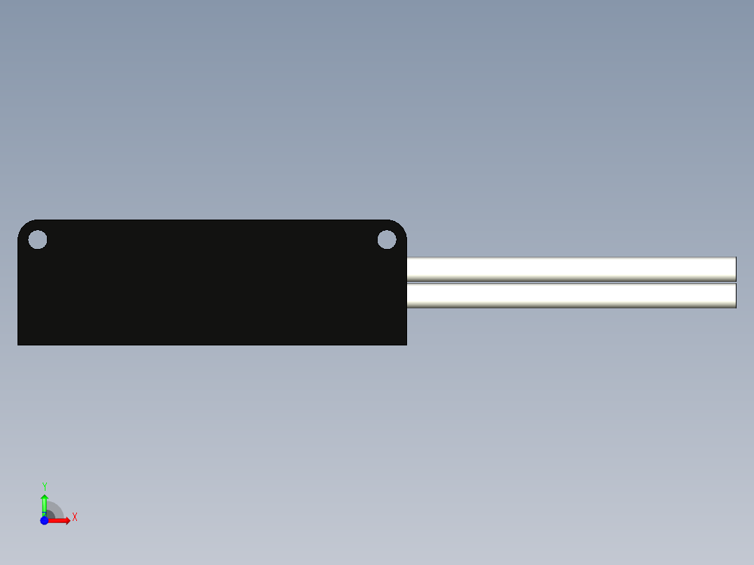 矩阵光纤_漫反射型FR-S17前视图