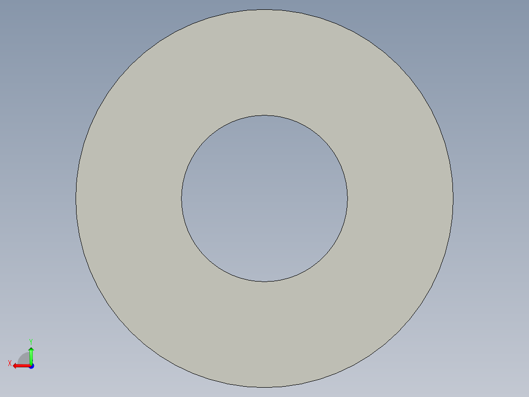 M2-M2 screw size FLAT WASHER.STEP后视图