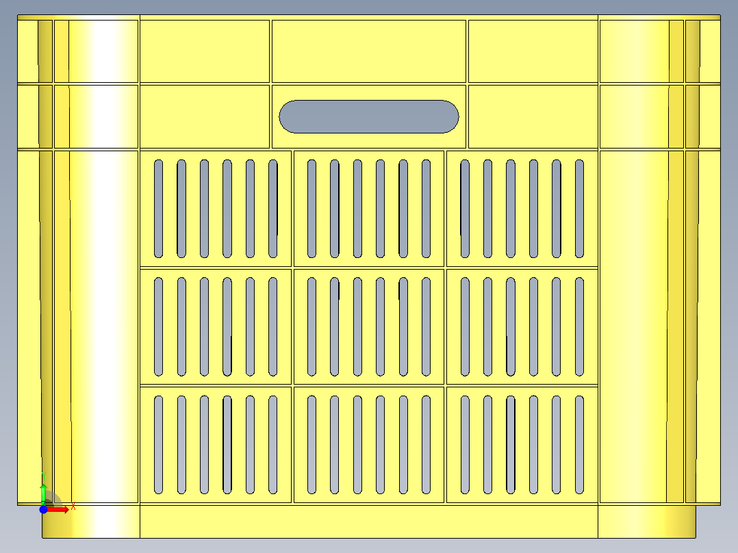 周转箱12 STP前视图