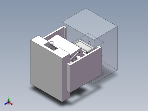 微型注塑机正等轴测缩略图