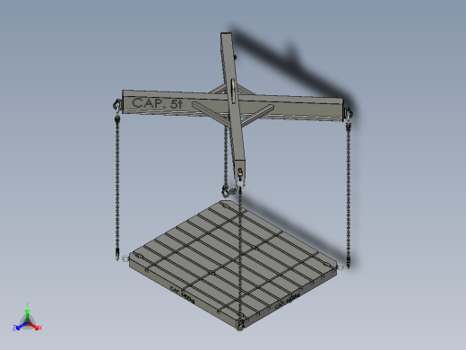 5T起重机构3D数模图纸 STEP格式