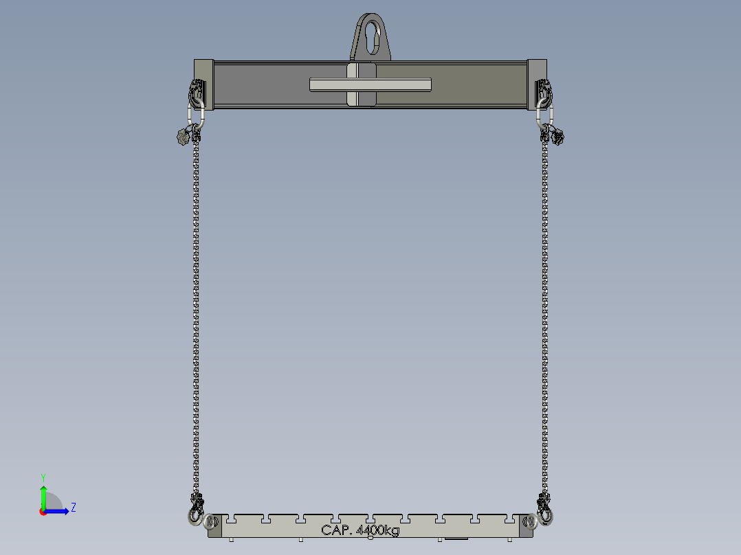 5T起重机构3D数模图纸 STEP格式左视图