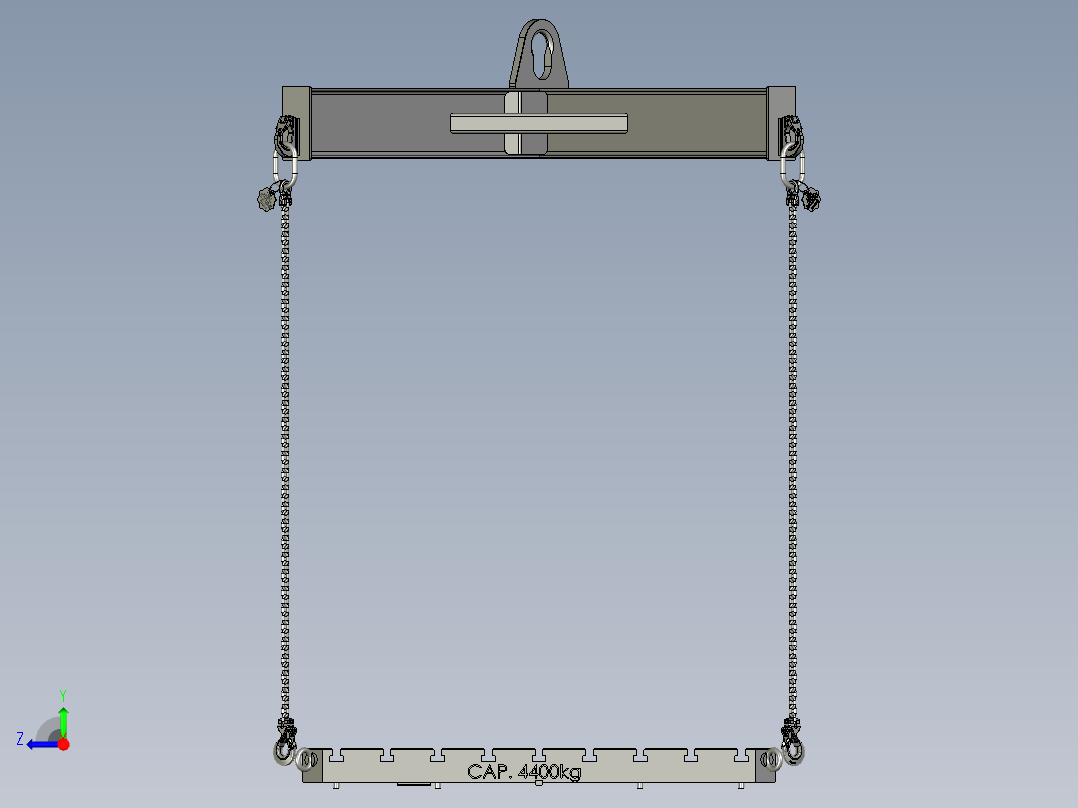 5T起重机构3D数模图纸 STEP格式右视图