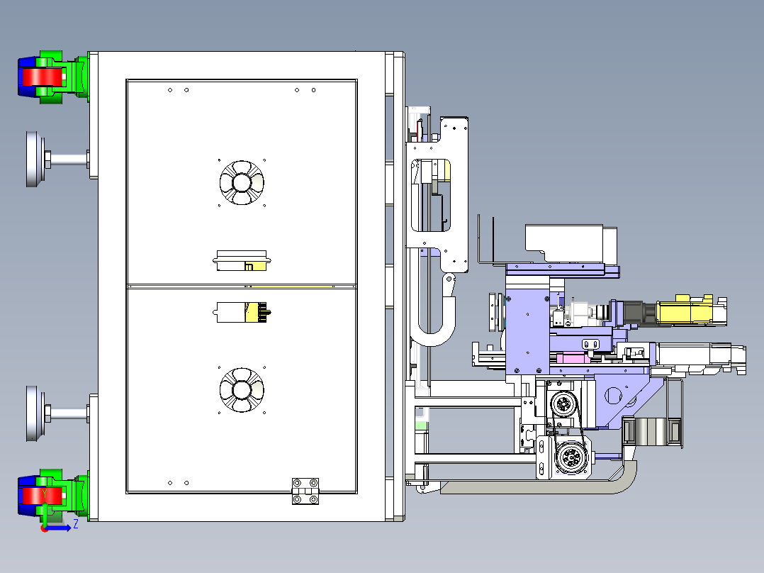 双工位热熔设备_step左视图