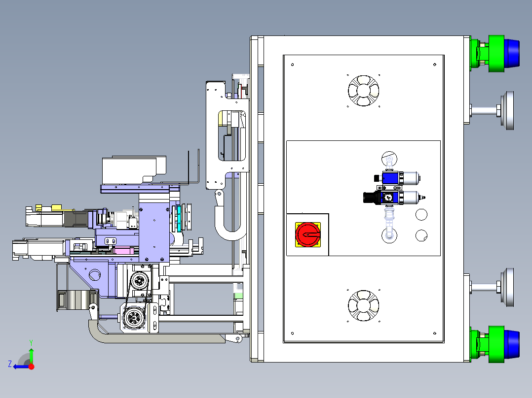 双工位热熔设备_step右视图