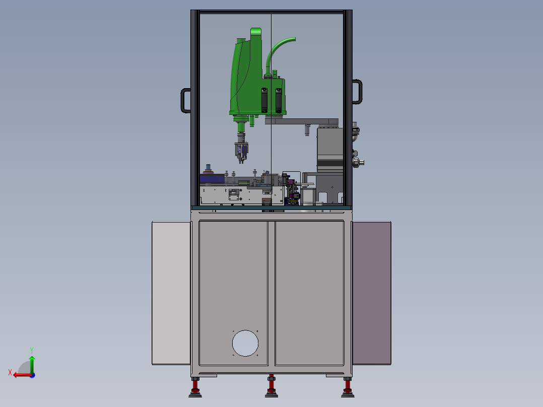 水平自动贴标机sw18后视图