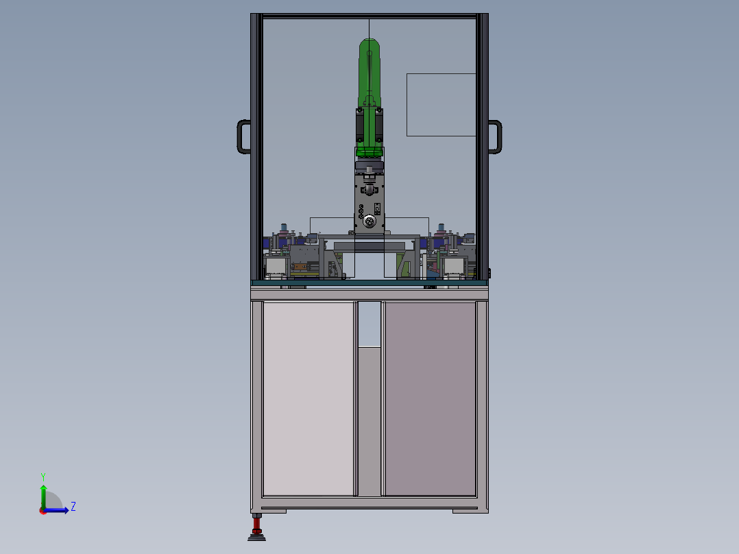 水平自动贴标机sw18左视图
