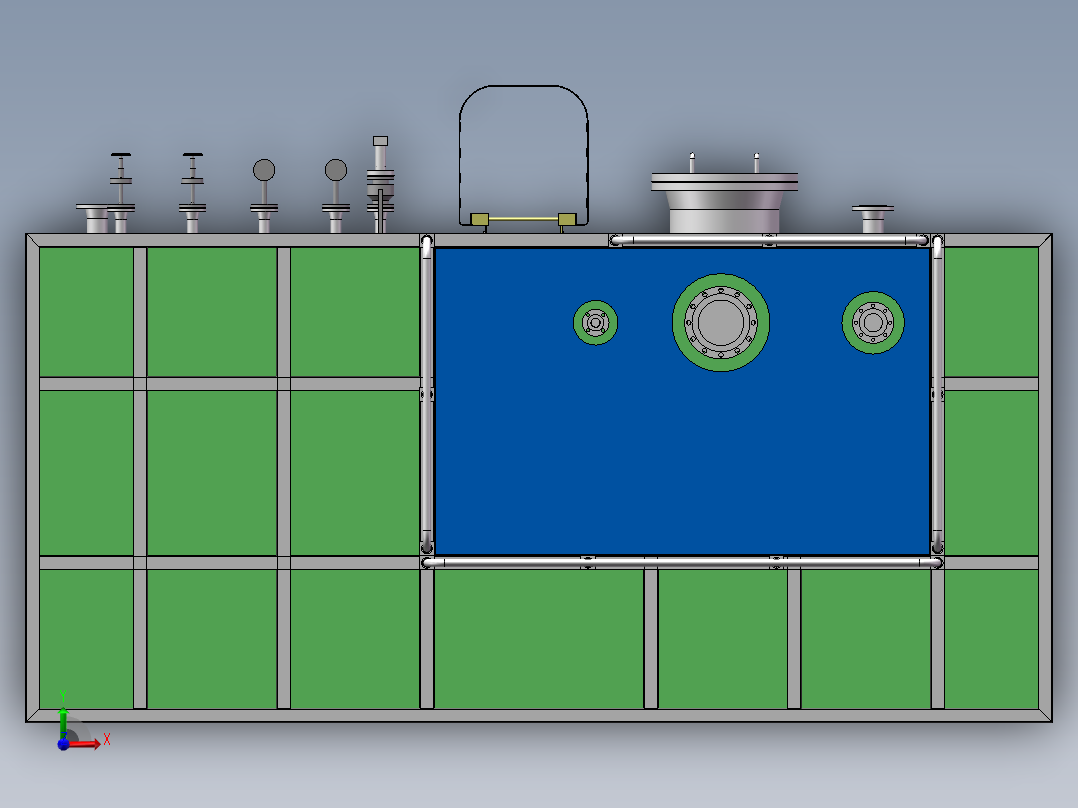 原油日用罐橇sw16可编辑前视图