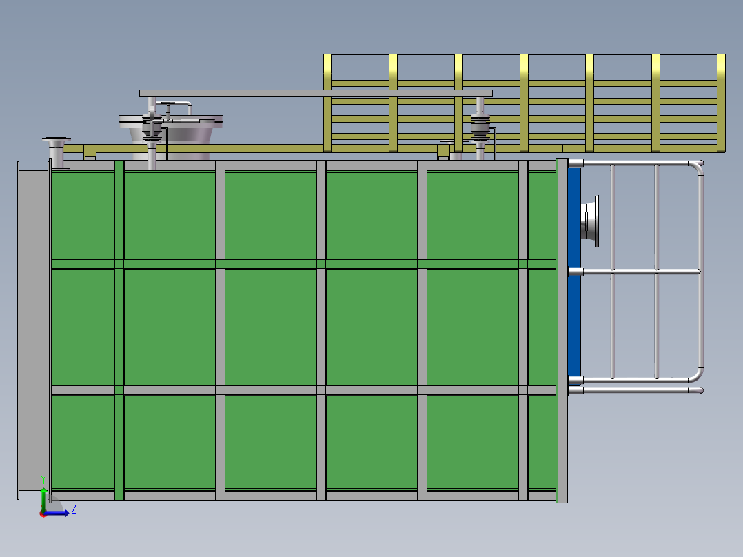原油日用罐橇sw16可编辑左视图
